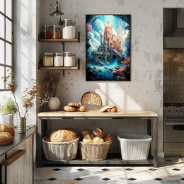 Enchanted Castle By The Sea Poster