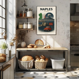 Naples, Italy A Culinary Journey Poster