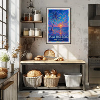 Isla Holbox Sunset Poster