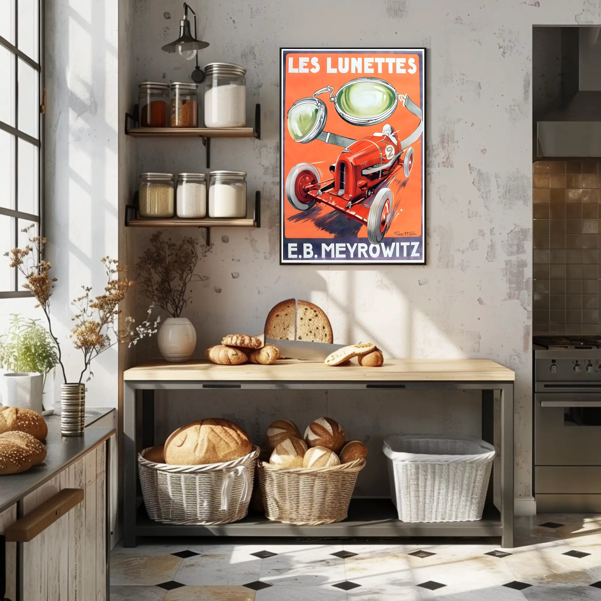 Les Lunettes Racing Goggles Poster