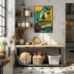 Fly to Norfolk Island Poster