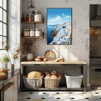 Santorini Serenity Poster PosterGoat