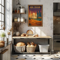 Abu Dhabi Harmony in Architectural Cityscape Urban or Cityscape Poster