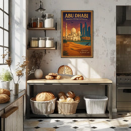 Abu Dhabi Harmony in Architectural Cityscape Urban or Cityscape Poster