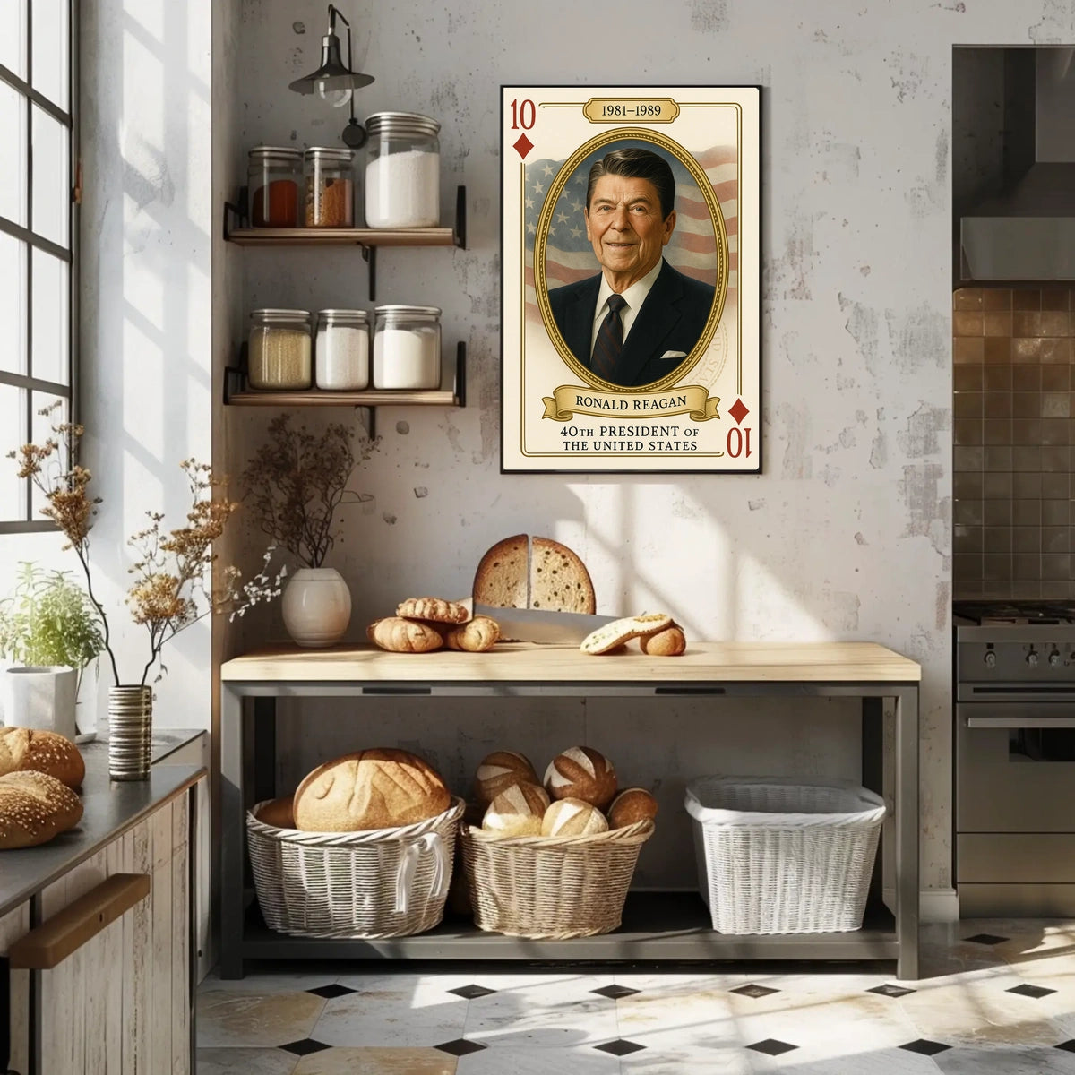 Ronald Reagan 40th President United States History Poster