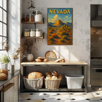 Nevada Desert Landscape Poster