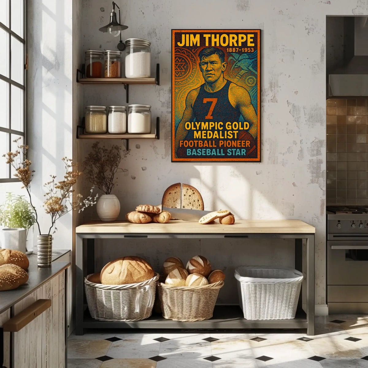 Celebrating Jim Thorpe A Legendary Athlete Poster