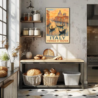 Italy Venice by Water Poster