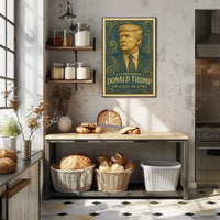 Donald Trump 47th President Pop Art Realism Decor Poster