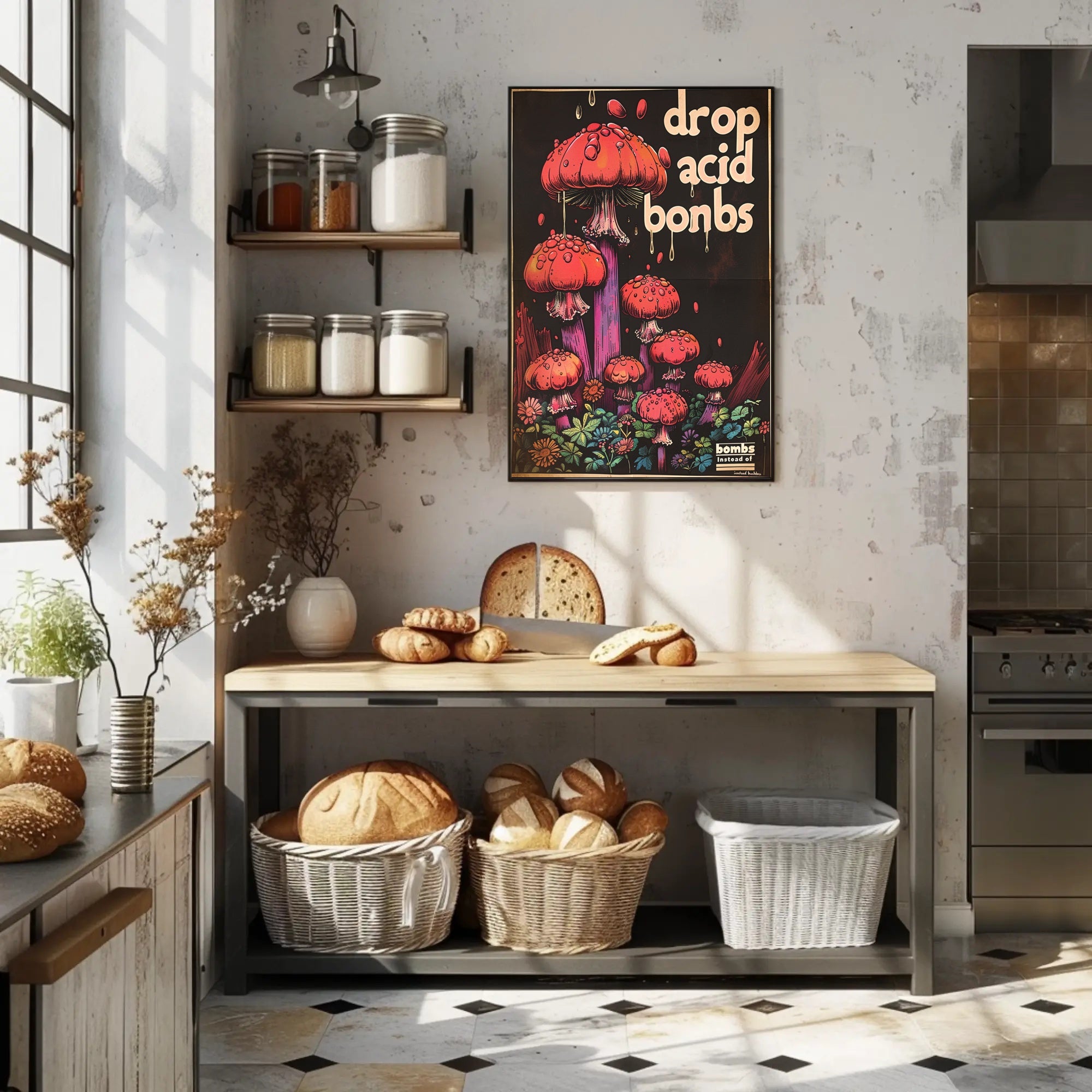 Drop Acid Bombs Poster Art Print for Home Decor PosterGoat