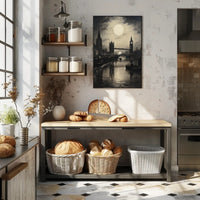 Moonlit London Poster