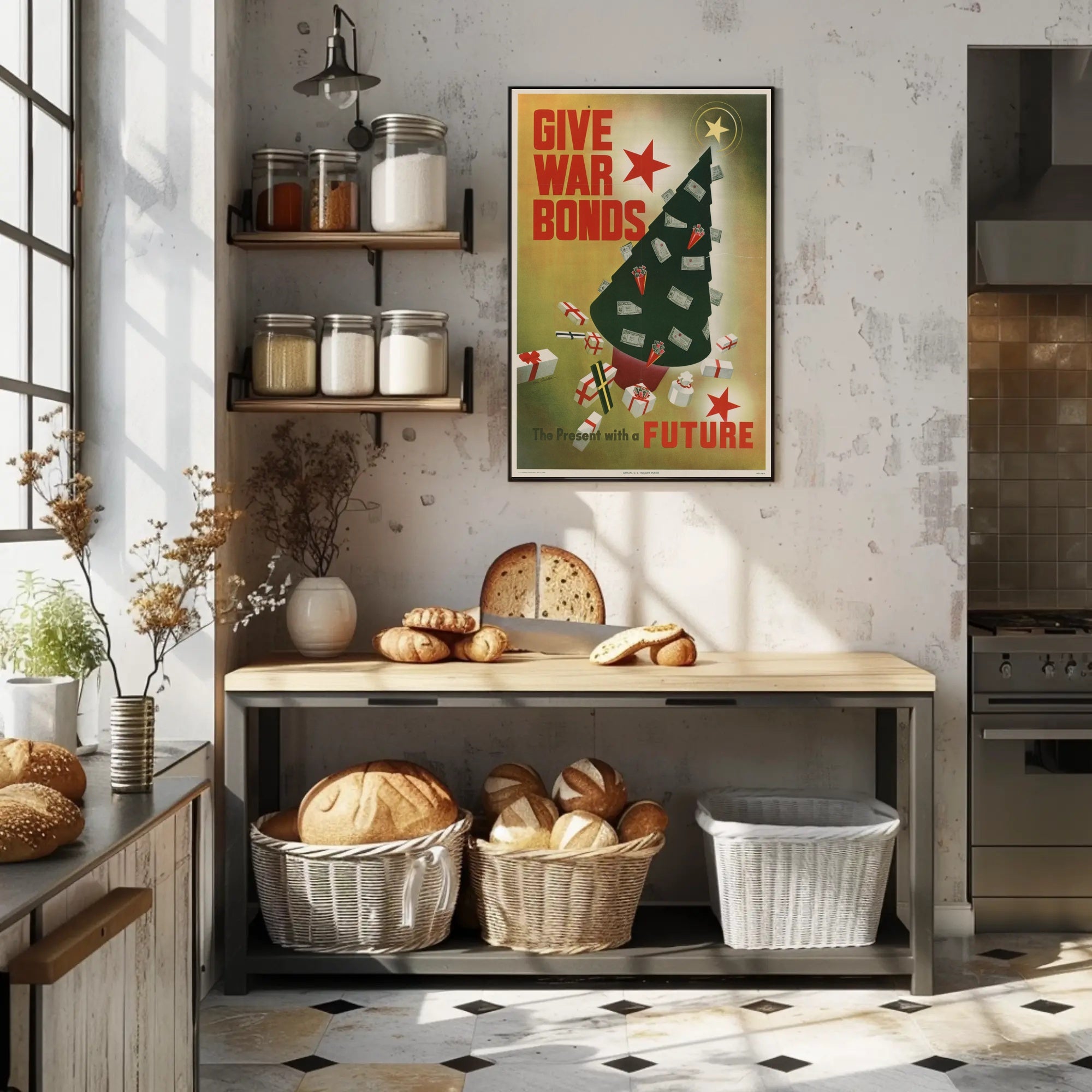 War Bonds Holiday Promotion Poster PosterGoat