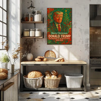 Donald Trump Abstract Christmas Political Poster