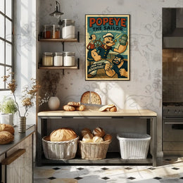 Vintage Sailor Adventure Retro Pop Culture Poster