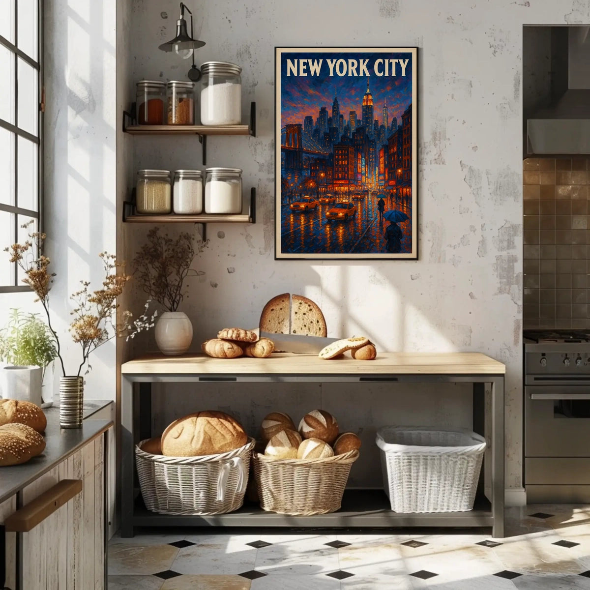 New York City Urban Evening Poster