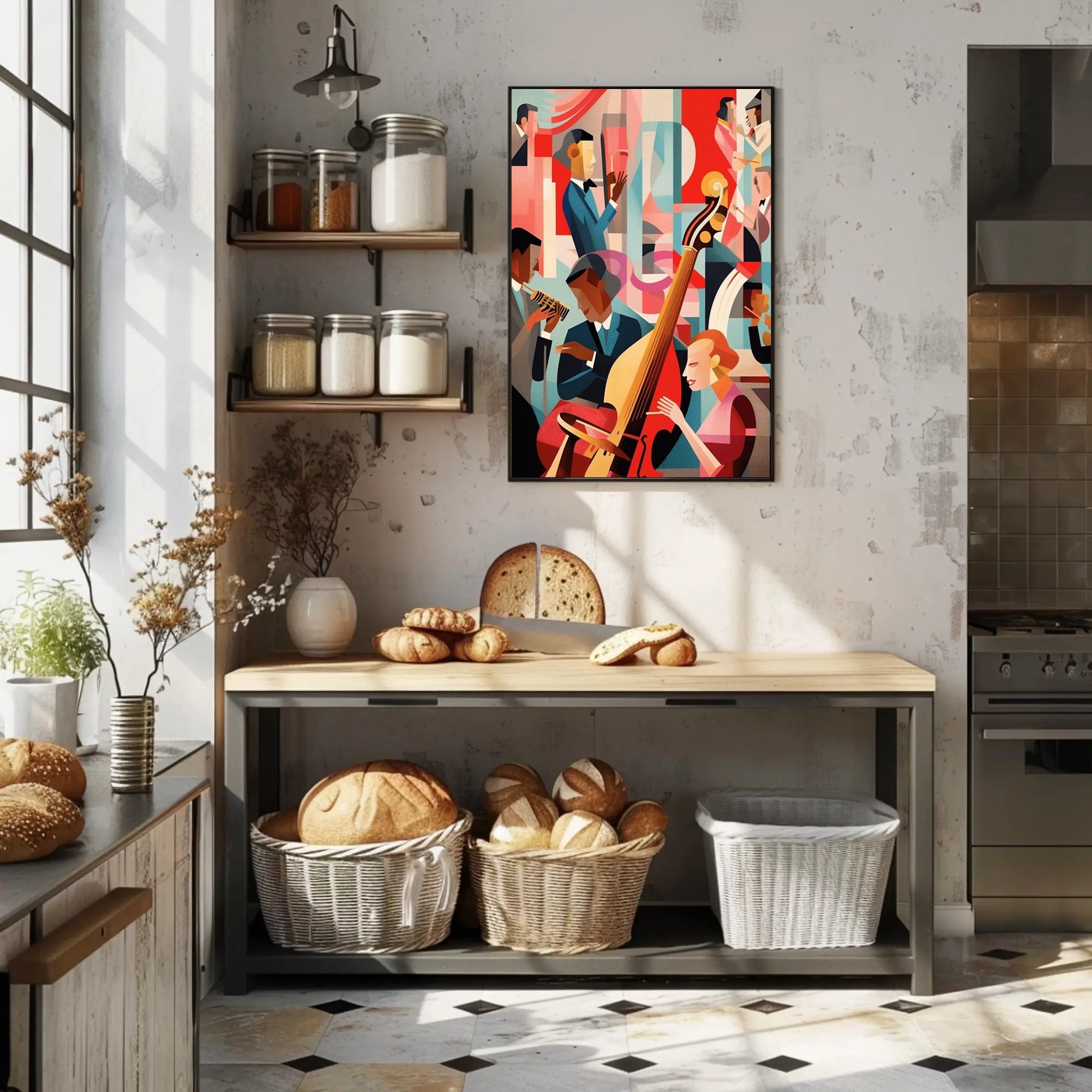 Jazz Night in Abstract Poster