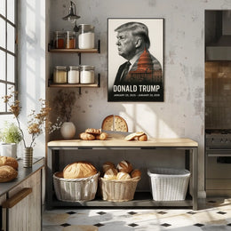 Donald Trump 47th President of the United States Reflections Poster