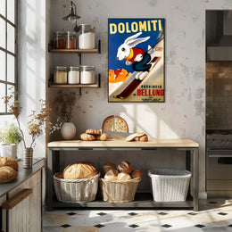 Dolomiti Skiing Adventure Poster