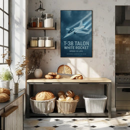 T-38 Talon Supersonic Jet Iconic Poster