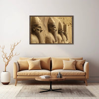 Ancient Neo-Assyrian Stone Relief Sculpture Poster