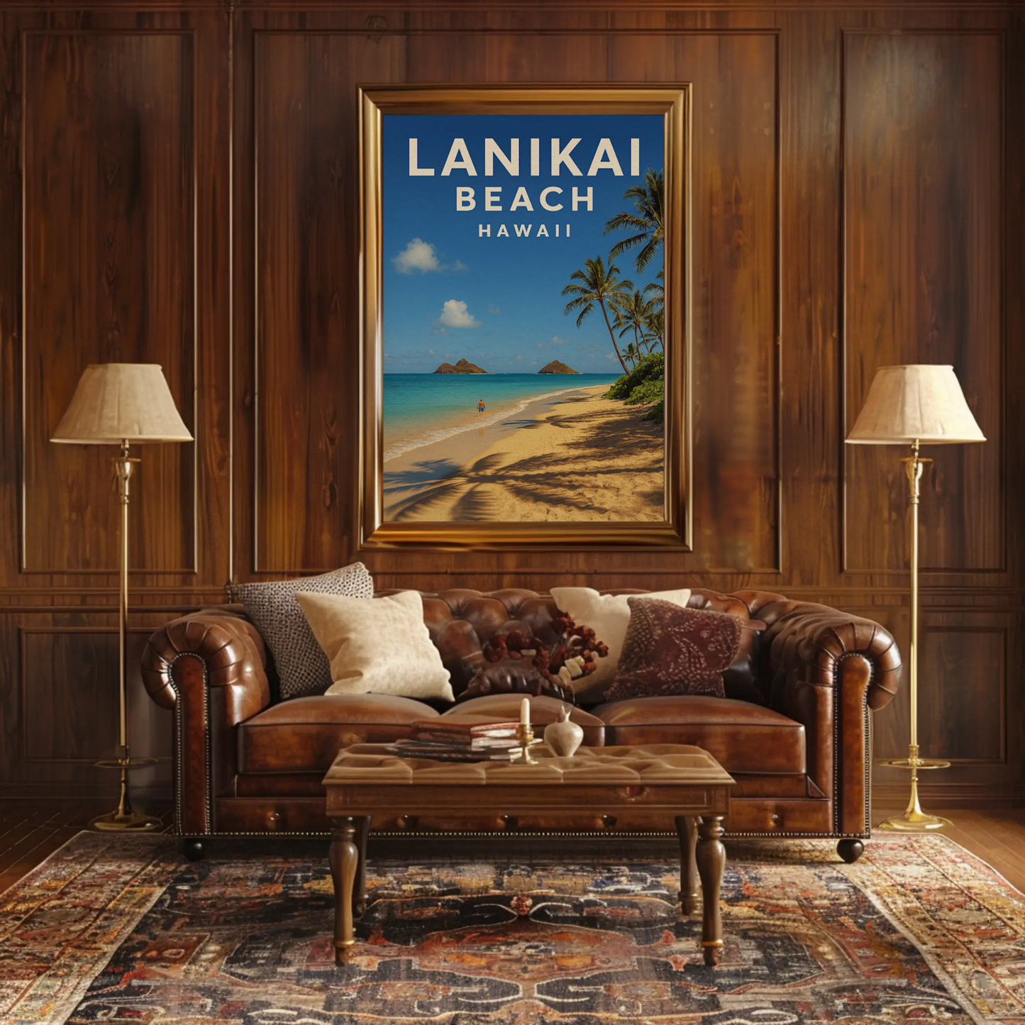 Lanikai Beach Hawaii Peaceful Tropical Paradise Poster