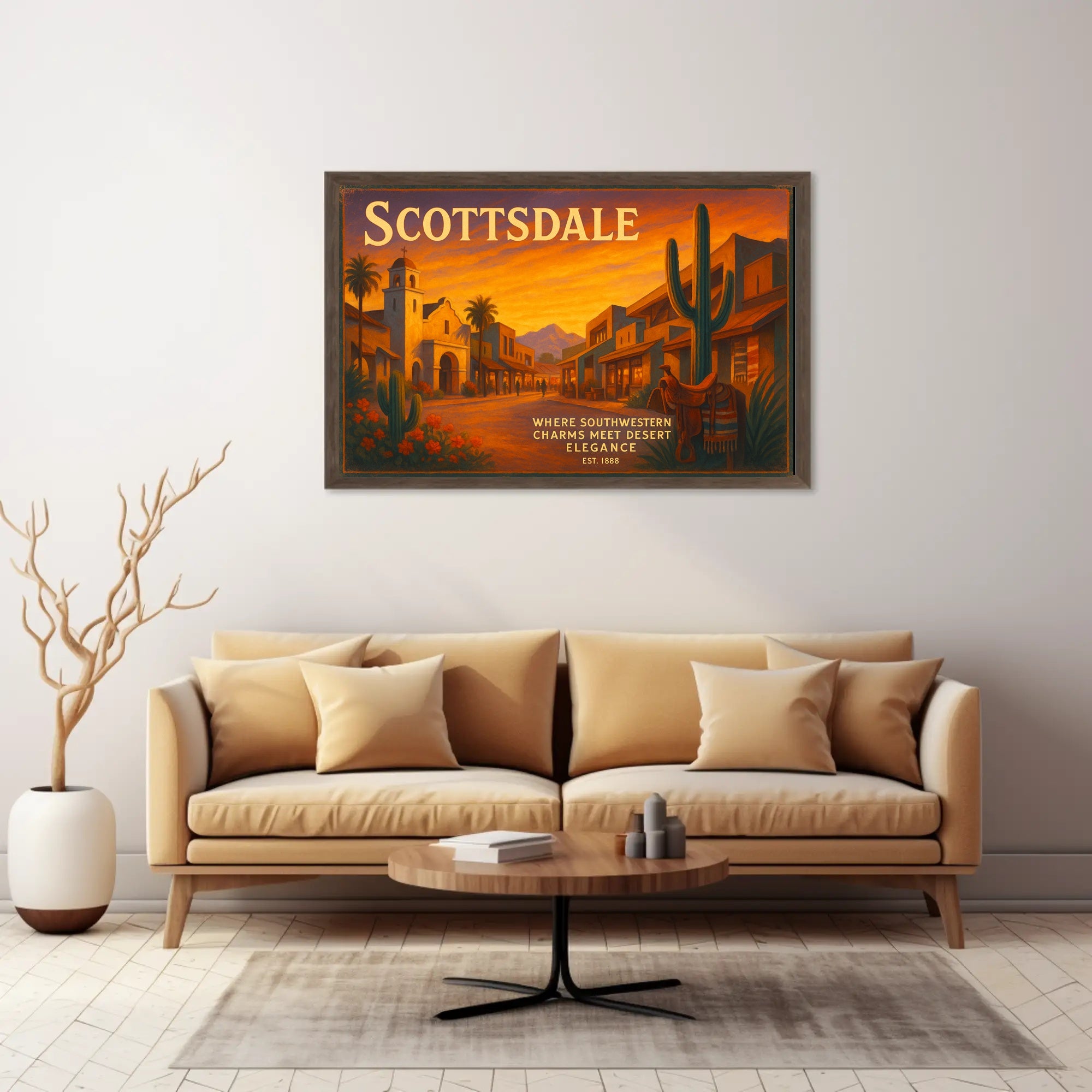 Scottsdale Southwestern Charm Travel Poster