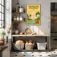 Whimsical Washington D.C Poster