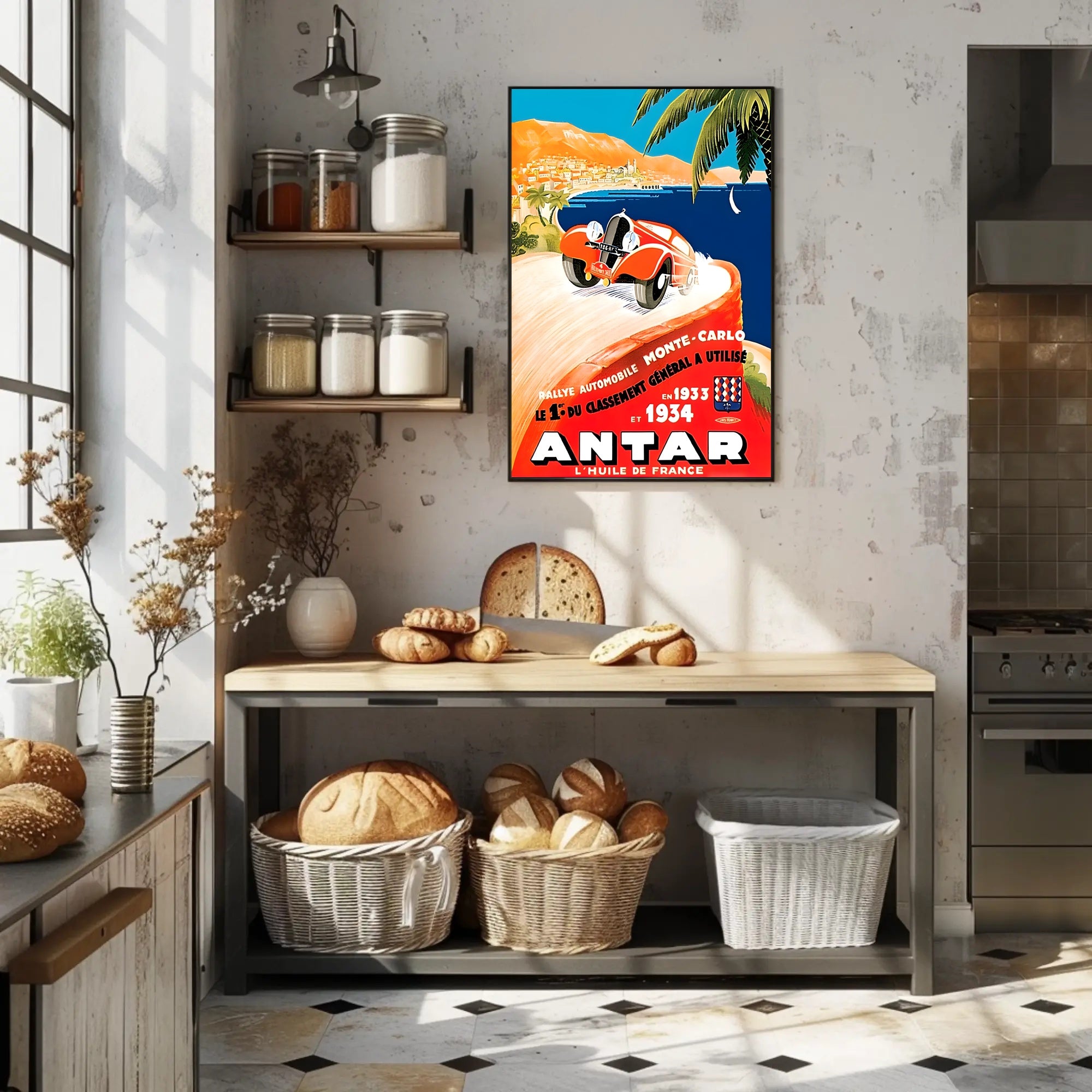 Monte Carlo Rally Advertisement Poster