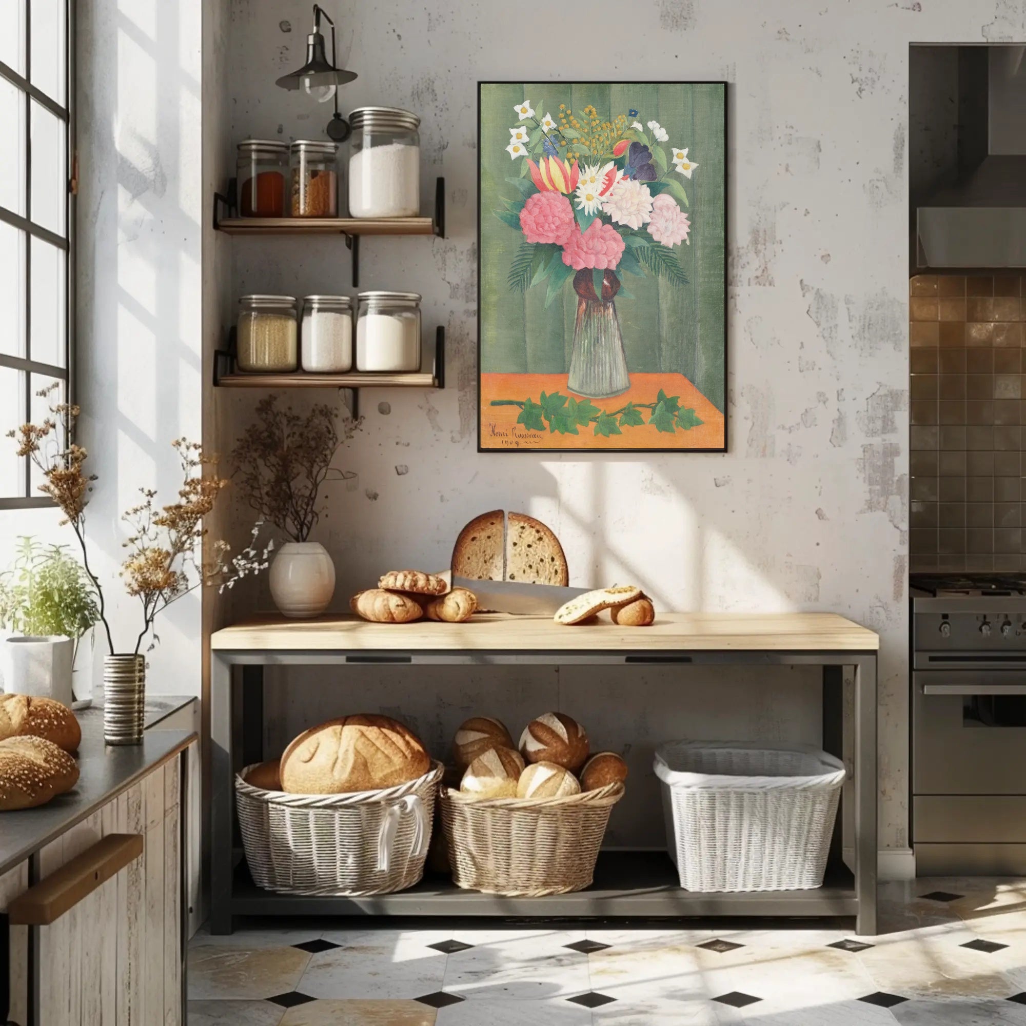 Henri Rousseau Floral Still Life Poster