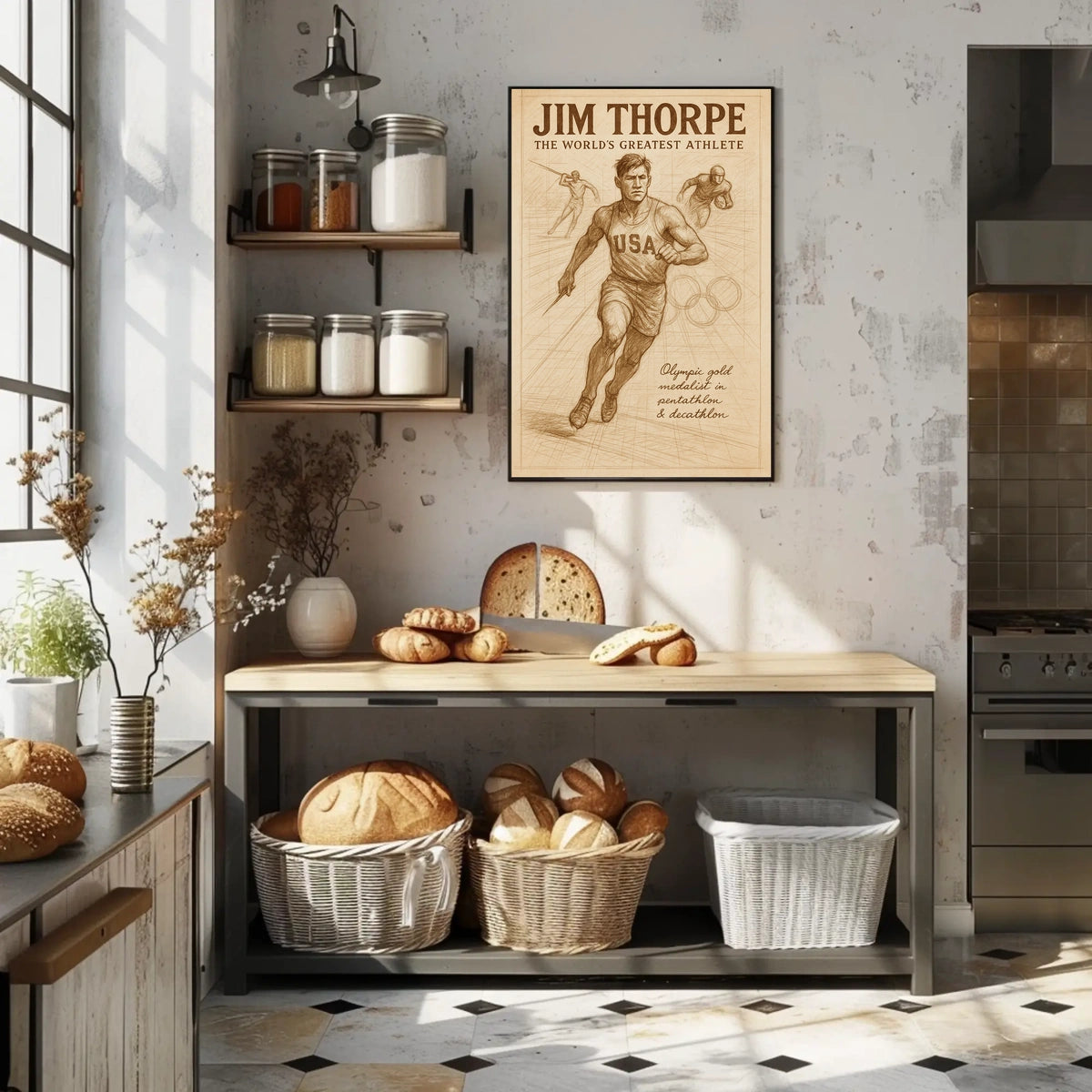 Jim Thorpe Legendary Athlete Poster