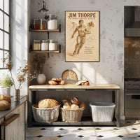 Jim Thorpe Legendary Athlete Poster