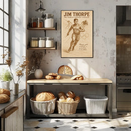 Jim Thorpe Legendary Athlete Poster