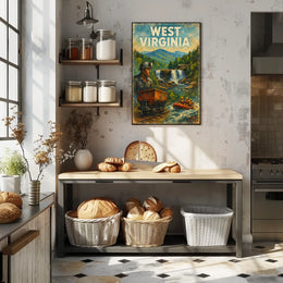 West Virginia Adventure Poster