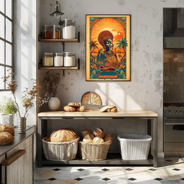 Radiant Serenity: Tranquil Sunset Harmony Poster