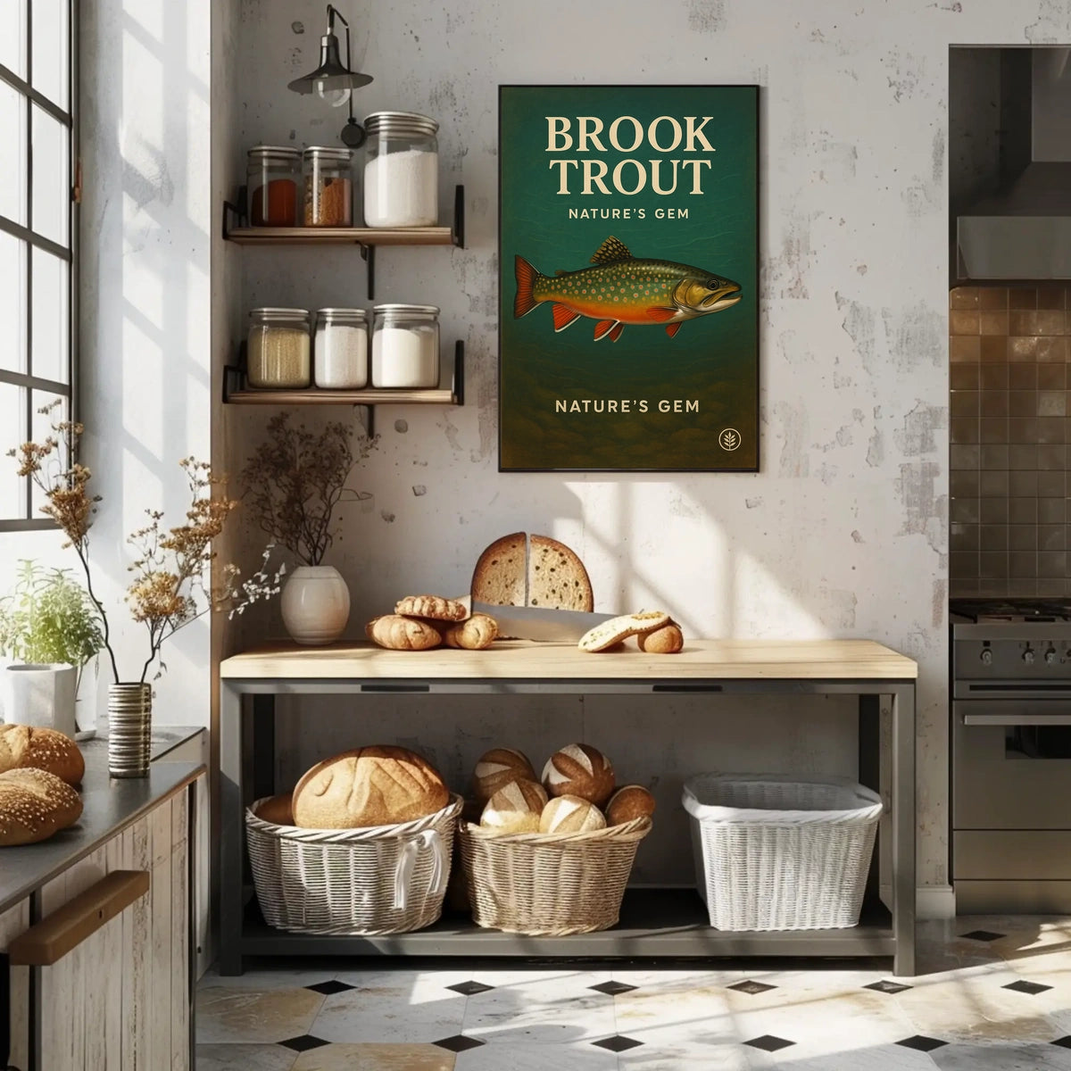 Brook Trout NatureS Gem Poster