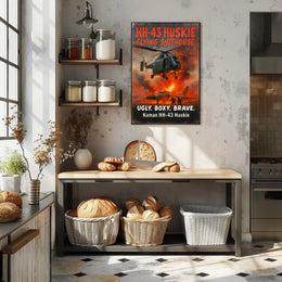 Kaman HH-43 Huskie Ugly. Boxy. Brave Poster PosterGoat