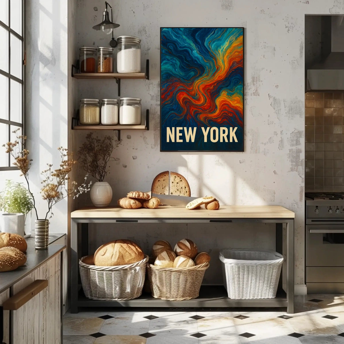 New York Abstract Expression Abstract Poster