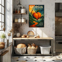Georgia The Peach State Poster