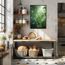 Bamboo Serenity Nature Print: Cultural or Heritage Poster