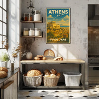 Athens Travel Poster