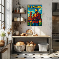Bangor, Maine Lumberjack Spirit Poster