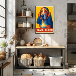 Basset Hound Art Poster