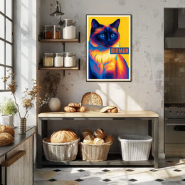 Vibrant Birman Cat Poster