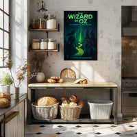 Cyberpunk Wizard of Oz Futuristic Sci-Fi Poster PosterGoat