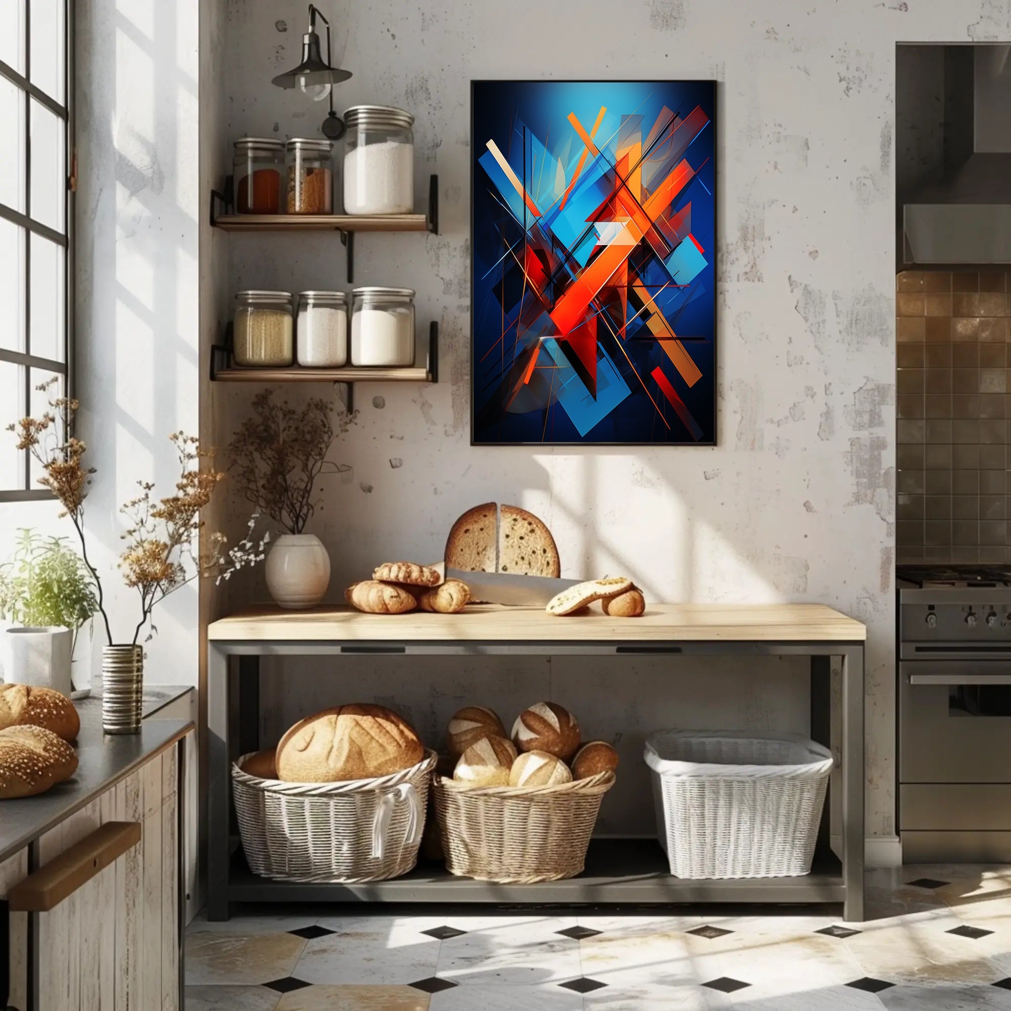 Dynamic Geometric Abstraction Abstract Poster PosterGoat