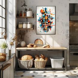 Abstract Geometric Symphony Abstract Poster PosterGoat