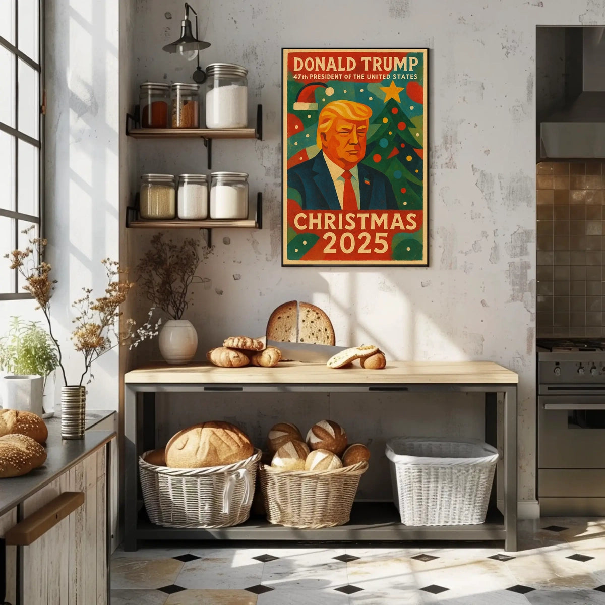 Donald Trump Christmas 2025 Political or Propaganda Poster