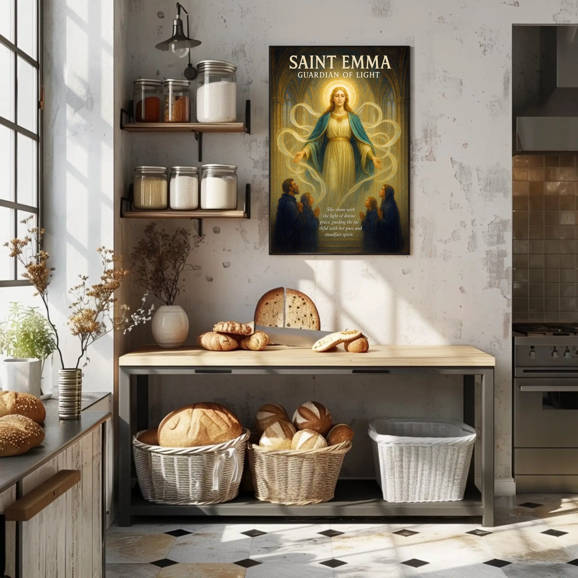 Saint Emma Guardian of Light Poster PosterGoat
