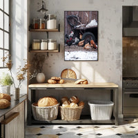 Rustic Farmyard Scene Poster