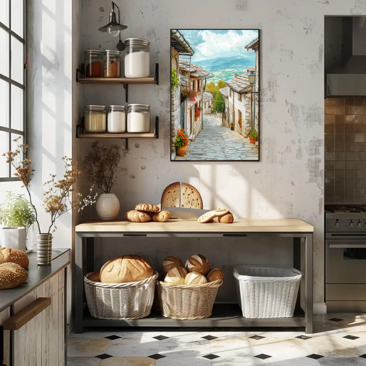 Albania Gjirokaster Historic Stone Streetspng Poster